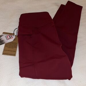 Avalanche Burgundy Winter Leggings